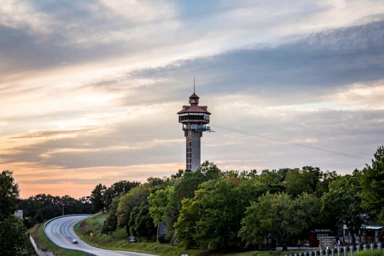 Inspiration Tower sunset