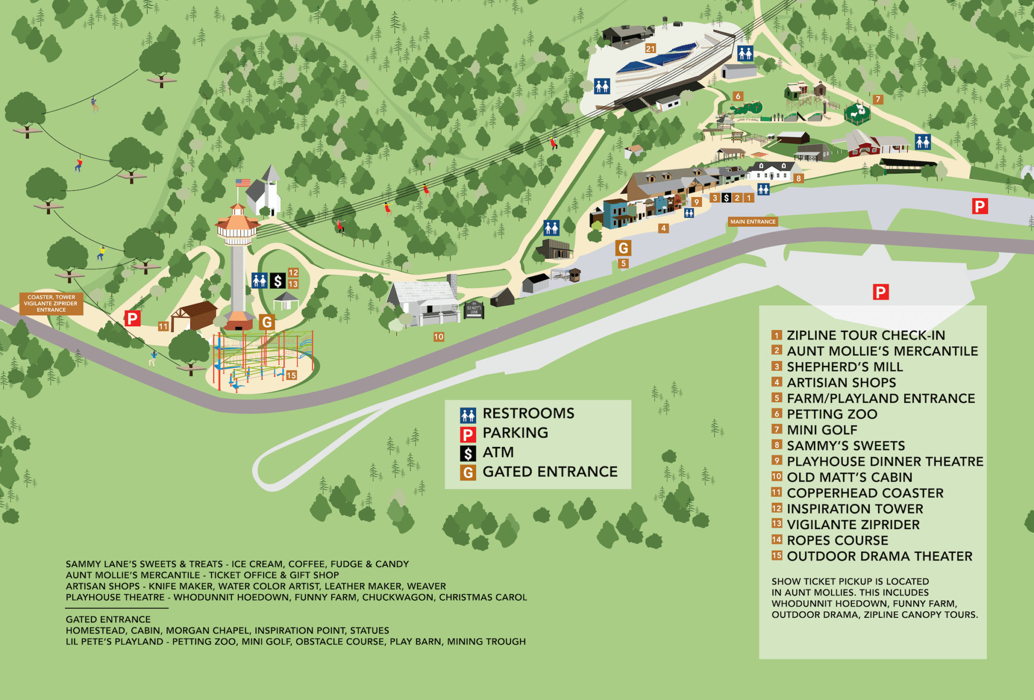 Shepherd of the Hills Park Map Branson MO